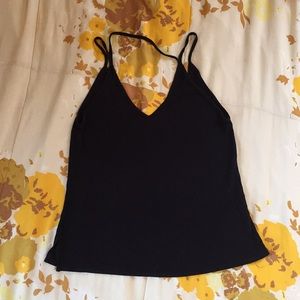 Joah Brown black strap tank S/M
